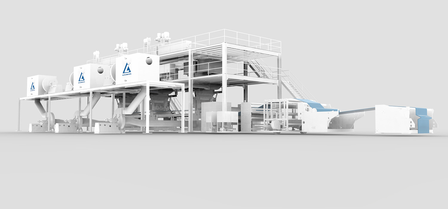AL--1600mm SSS PP Spunbond Nonwoven Fabric Making Machine 