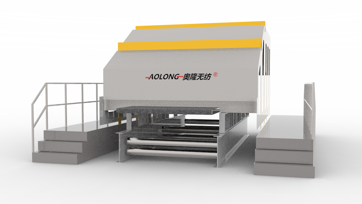 ALSL-1850*1230mm Single Cylinder Double Doff Carding Non Woven Making Machine