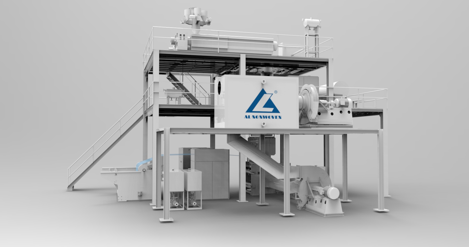 AL--4200mm S Beam PP Spunbons Nonwoven Fabric Non-woven Machine Making Product Line 